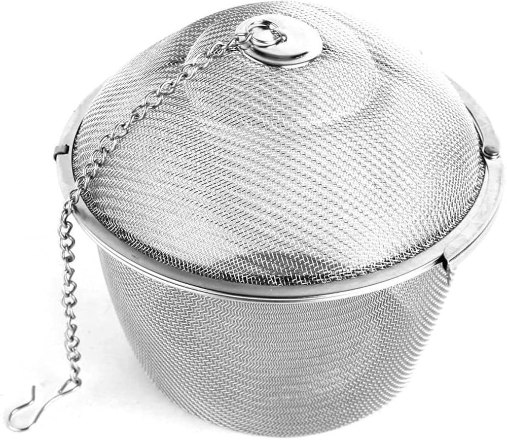 Extra Large Stainless Steel Twist Lock Mesh Tea Ball Tea Strainer Filter Spic