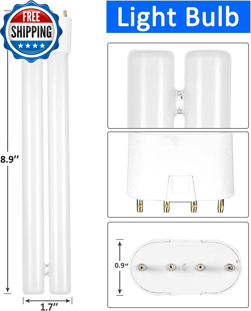 18W Bug Zapper Replacement Bulb H Shaped Tube with 4 Pin Base Bug Light...