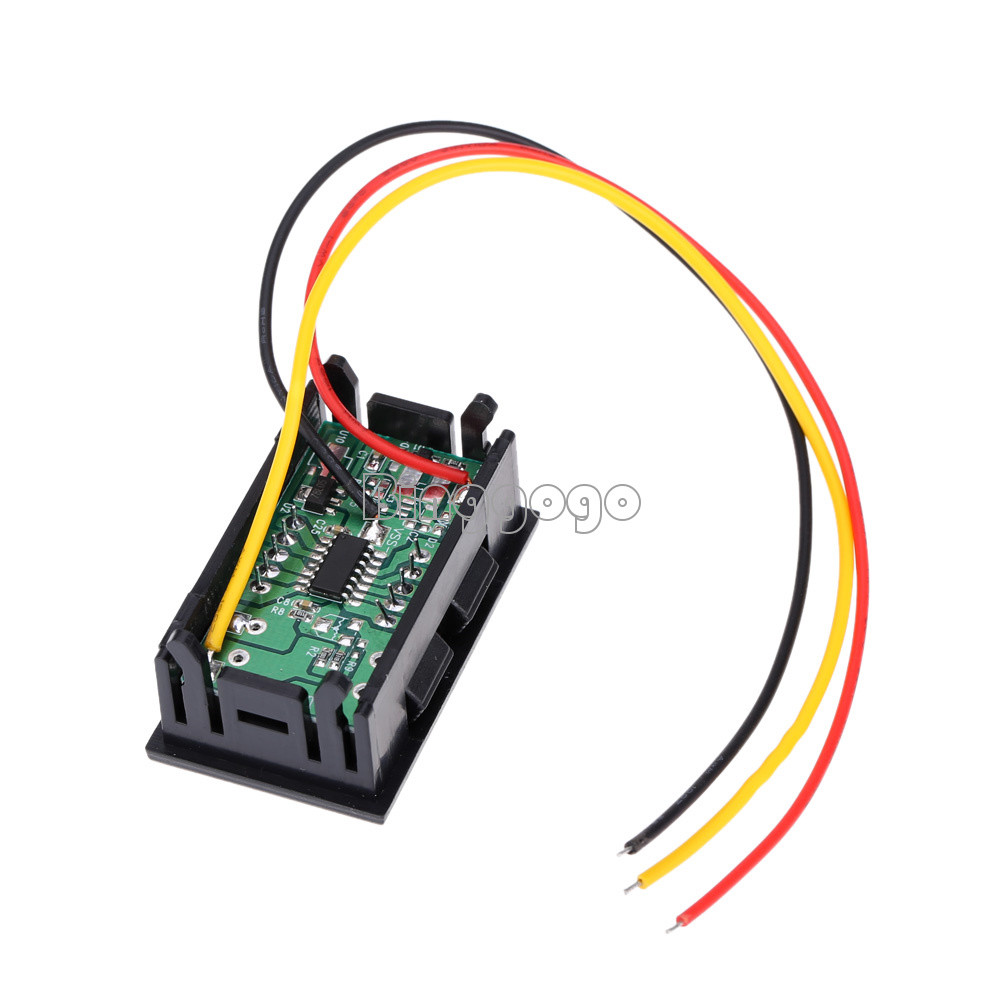 New Mini Digital Voltmeter 0-99.9V Blue LED Vehicles Motor Voltage Panel Meter