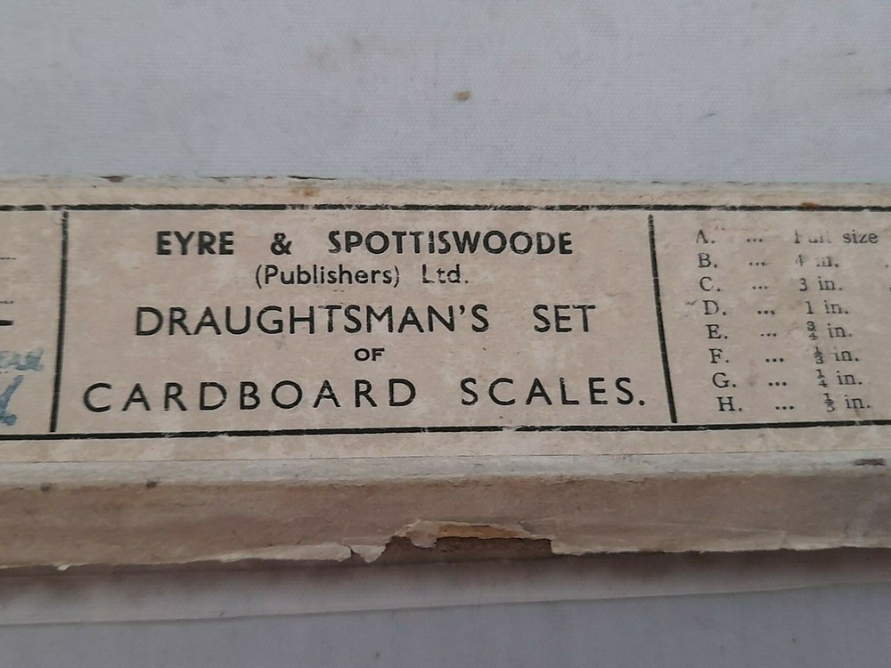 Vintage draughtsman slide and boxed scales
