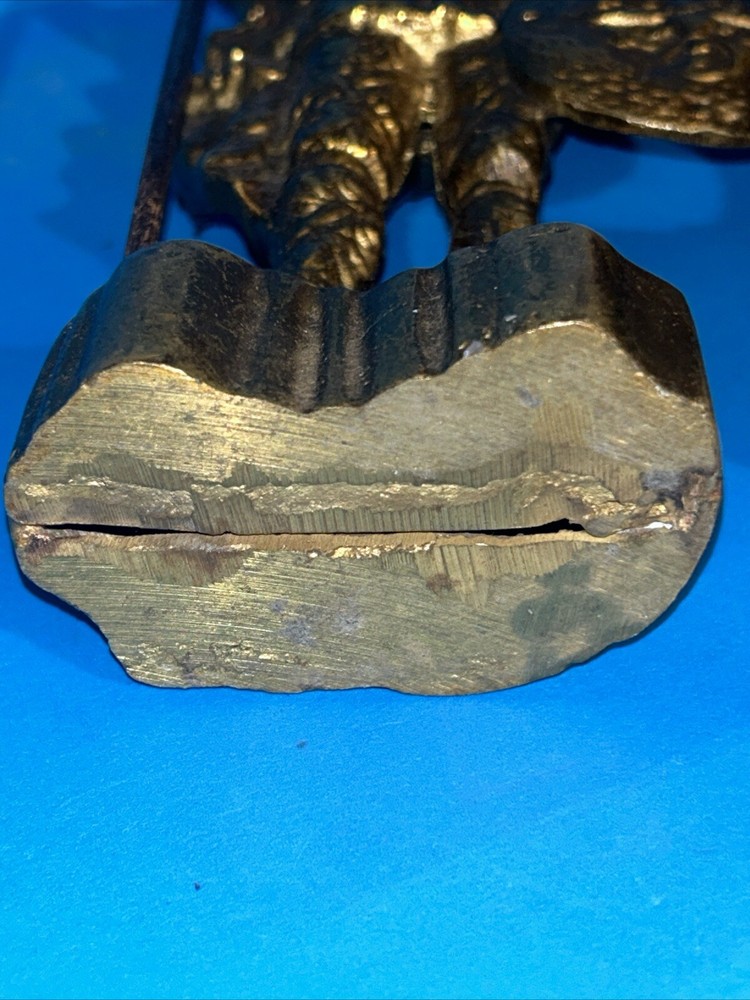 Viking Figure. Highly Detailed And Made Of Solid Brass 10" Tall