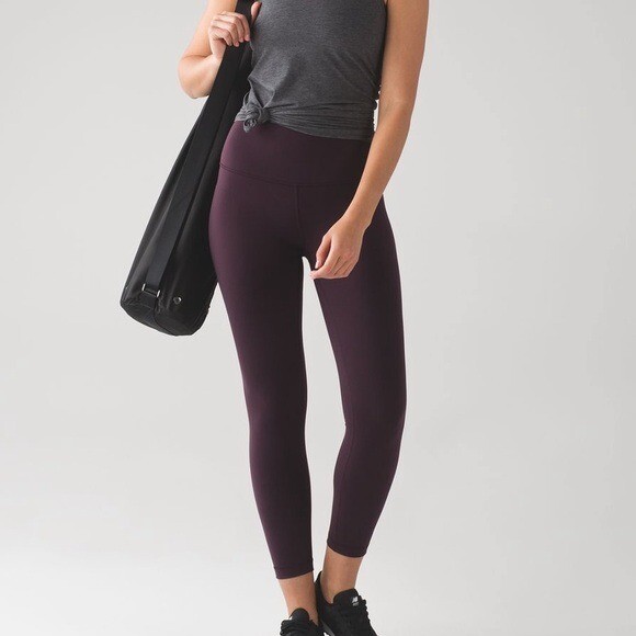 Lululemon purple wunder under leggings 6