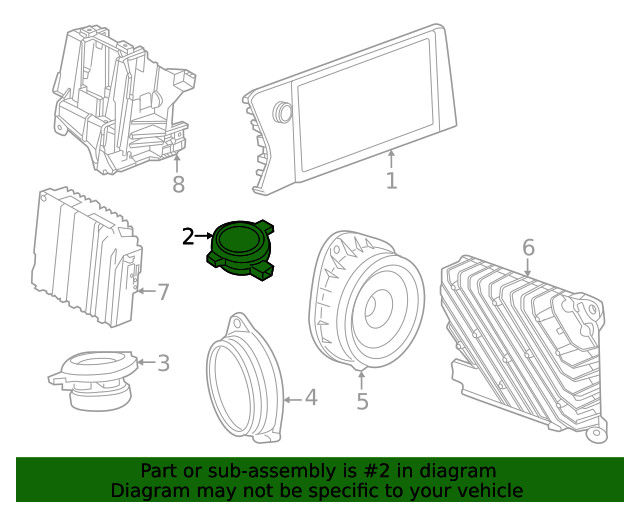 Genuine GM Inst Panel Speaker 84578226