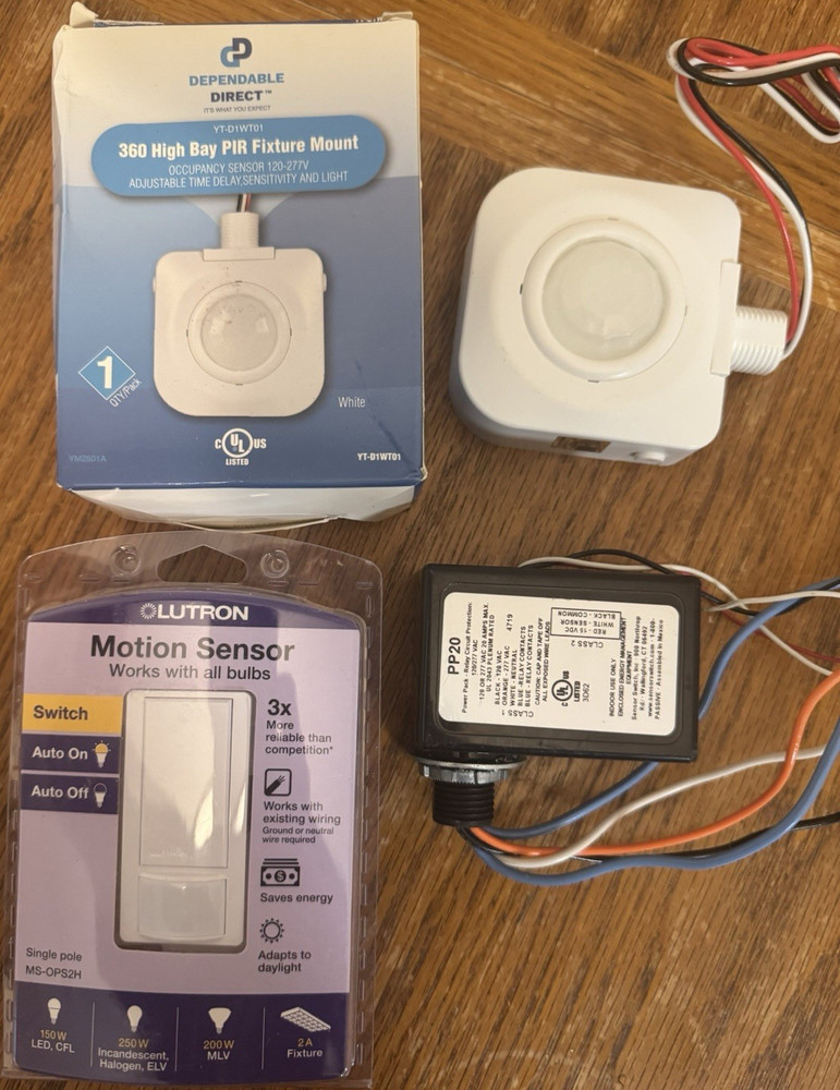 Dependable Direct Lutron Acuity Controls PIR Motion Sensors Combo Complete