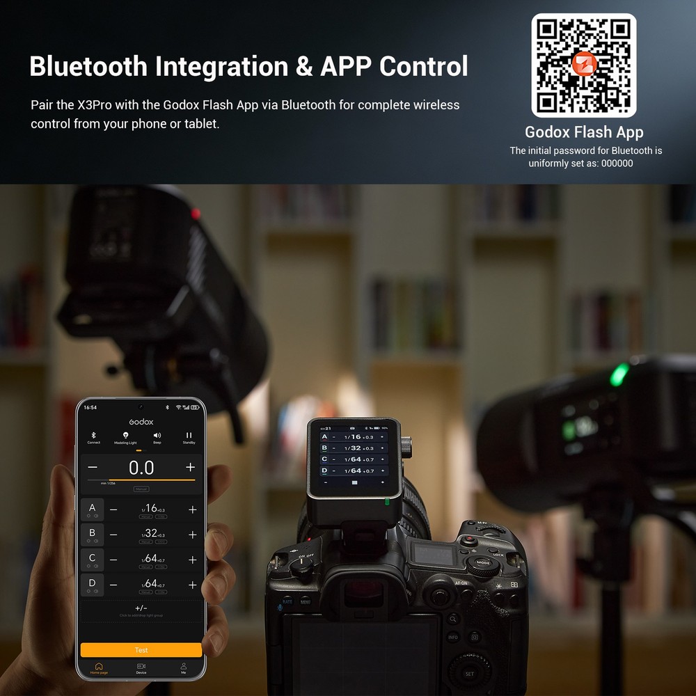 X3Pro-C TTL Wireless Flash Trigger, 2.4G Wireless Flash Transmitter for Canon