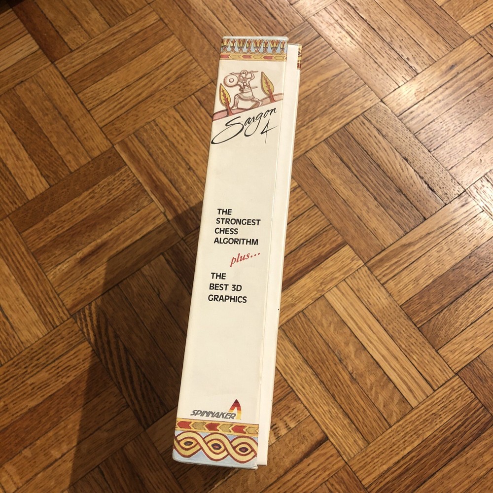 SARGON 4 Vintage Computer Chess PC Game 3.5" Spinnaker 1989 COMPLETE