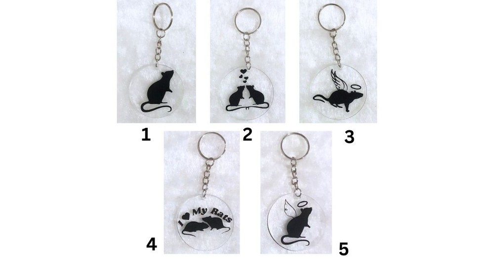 Delightful Rat Keychains