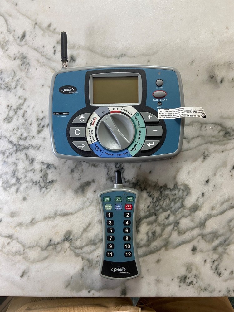 Orbit 12 Station Sprinkler Timer,  No. 91922.  3 Programs Digital, with Remote.