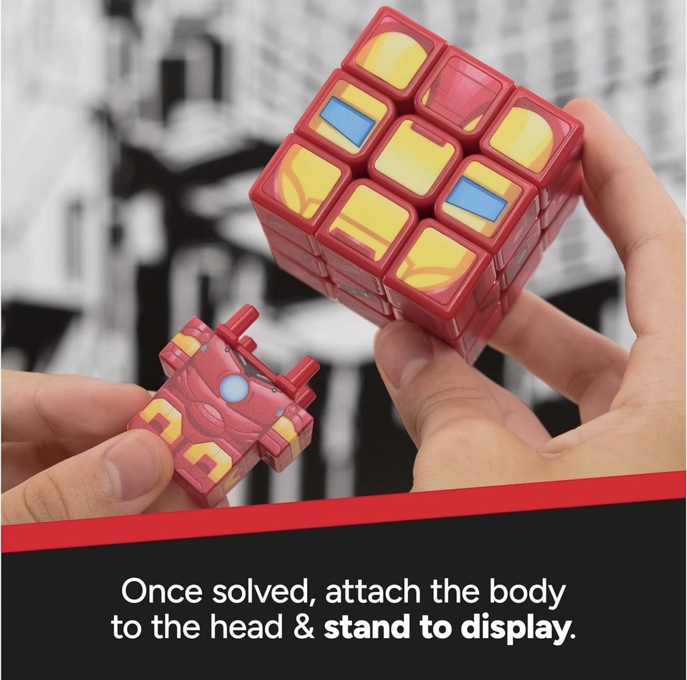 Rubik’s Cube Marvel Iron Man Cuber Solvable Puzzle Disney Avengers