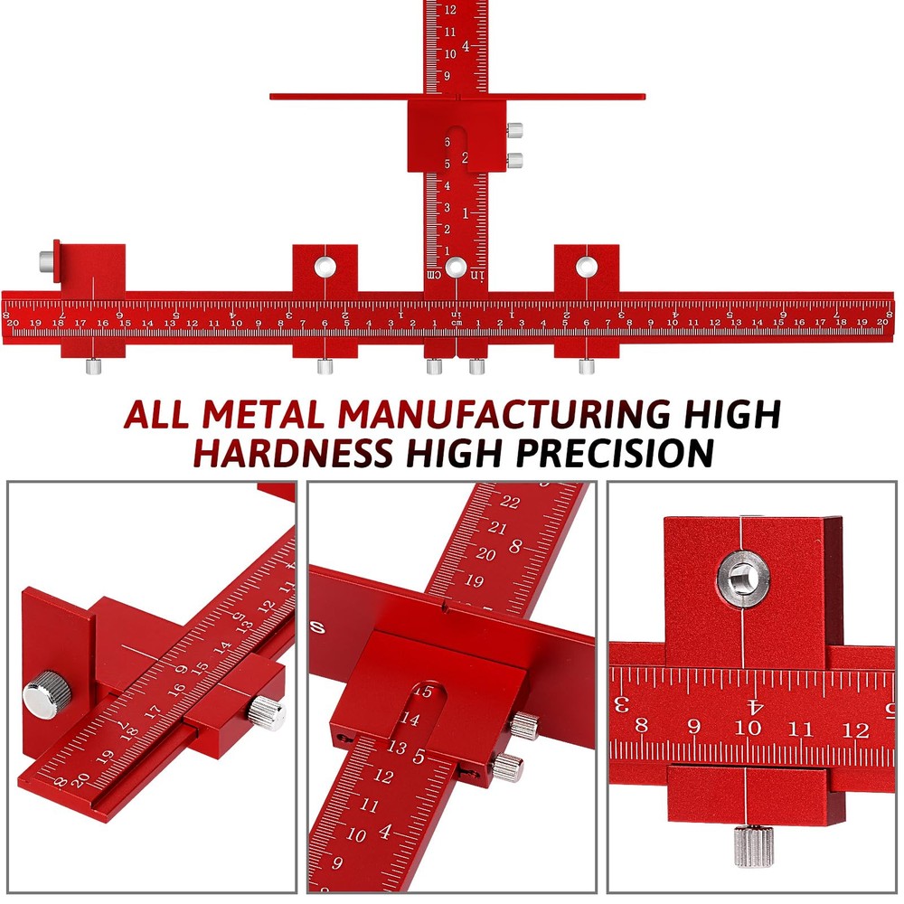 Cabinet Hardware Handle Jig,True Position Cabinet Installation Tools with Dri...