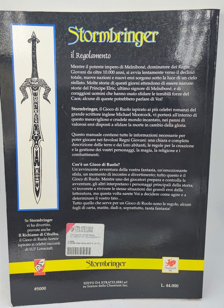 Stormbringer the Regulation - GdR Stratelibri