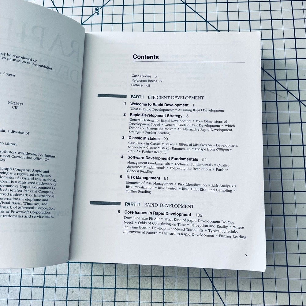 Microsoft Press Rapid Development McConnell 1996 Software Engineering Computing