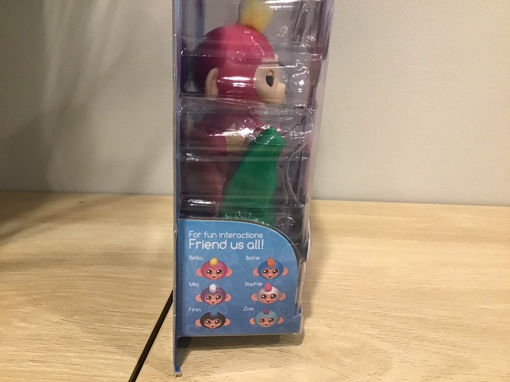 New BELLA Pink Baby Monkey Fingerlings Interactive Toy