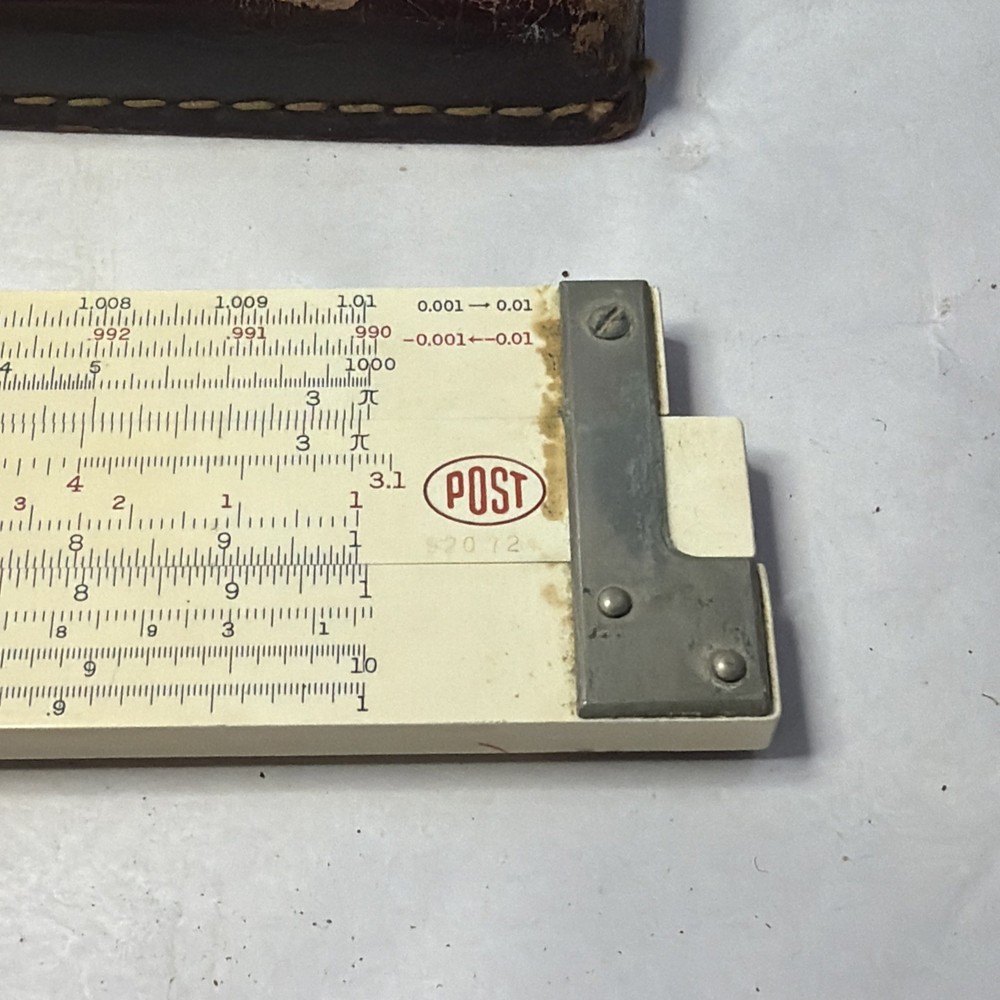 Frederick Post Co. Versalog Bamboo Hemmi Slide Rule With Case