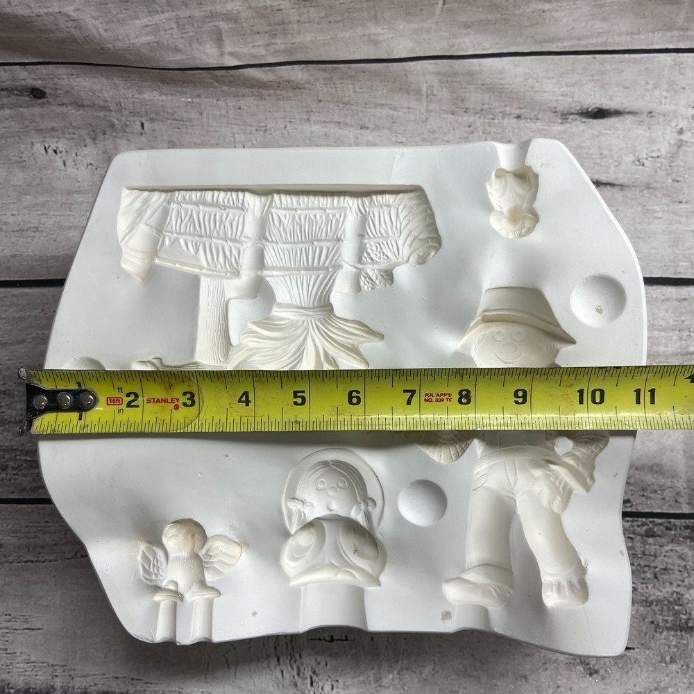 Macky Ceramic Casting Mold Scarecrow Scene #532