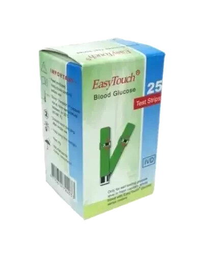 EasyTouch Blood Glucose Test Strips - 1 Box @ 25 Strips