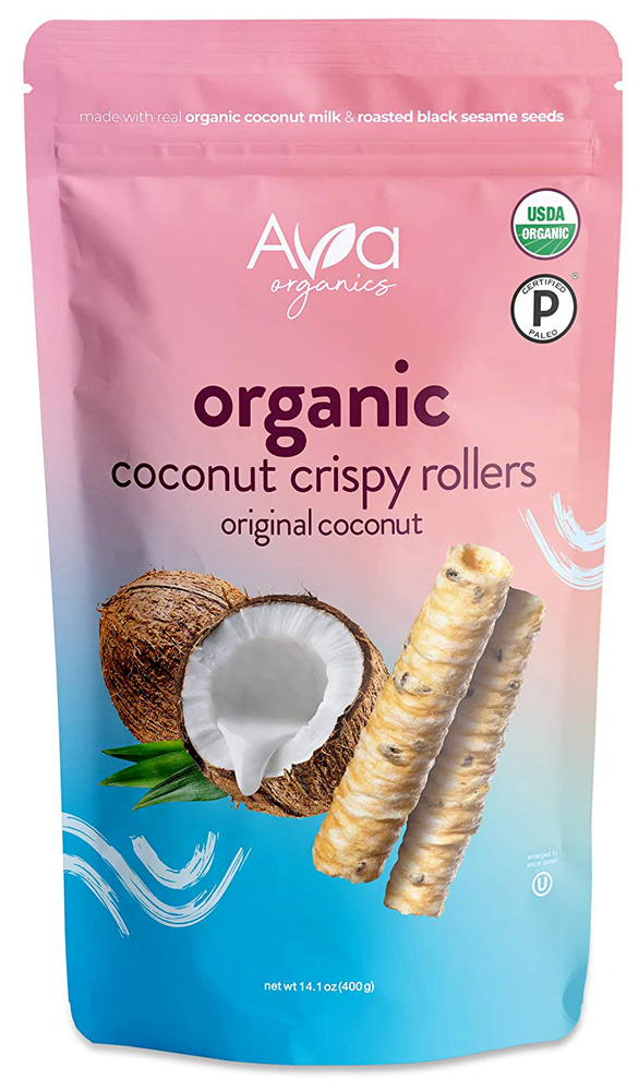 AVA Organics Organic Original Coconut Crispy Rollers 14.1 oz