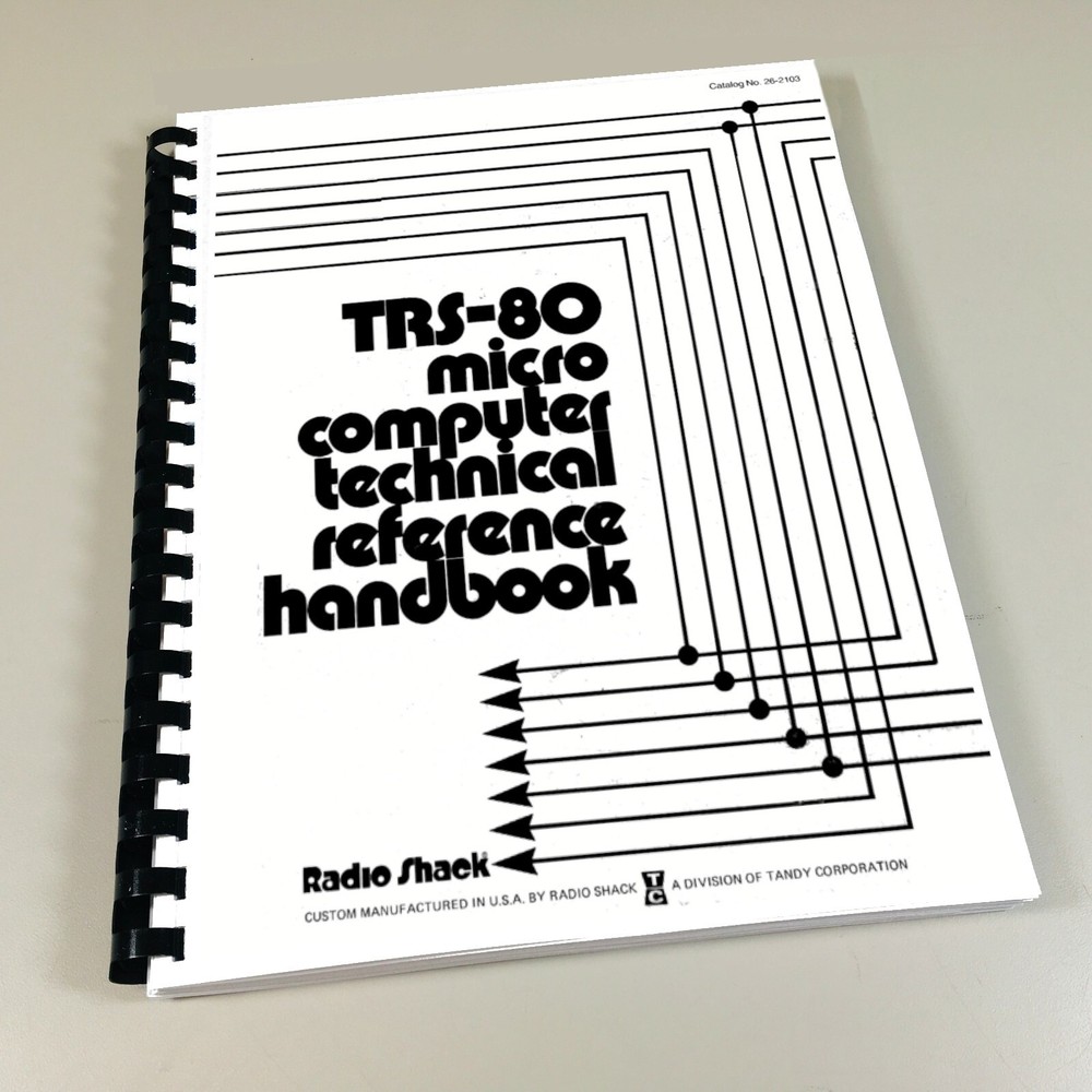 Radio Shack Tandy TRS-80 Micro Computer Technical Reference Manual Handbook