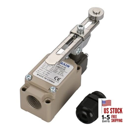 Adjustable Rotary Roller Lever Limit Switch WLCA12-2-Q Momentary 380V 10A