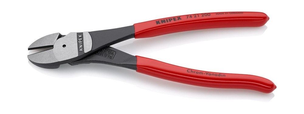 8 Inch High Leverage Angled Diagonal Cutters, for Cutting Wire & Cable