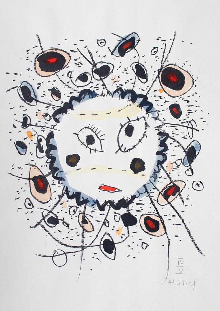 Horst Hussel 6 Algraphs Watercolour Each Signed Trial Print and Numbered