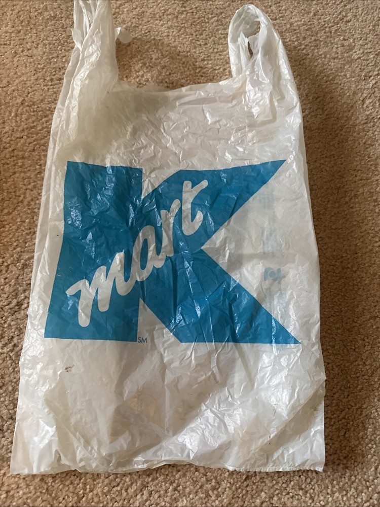 3- Kmart Blue Plastic Bags 22”x 12”