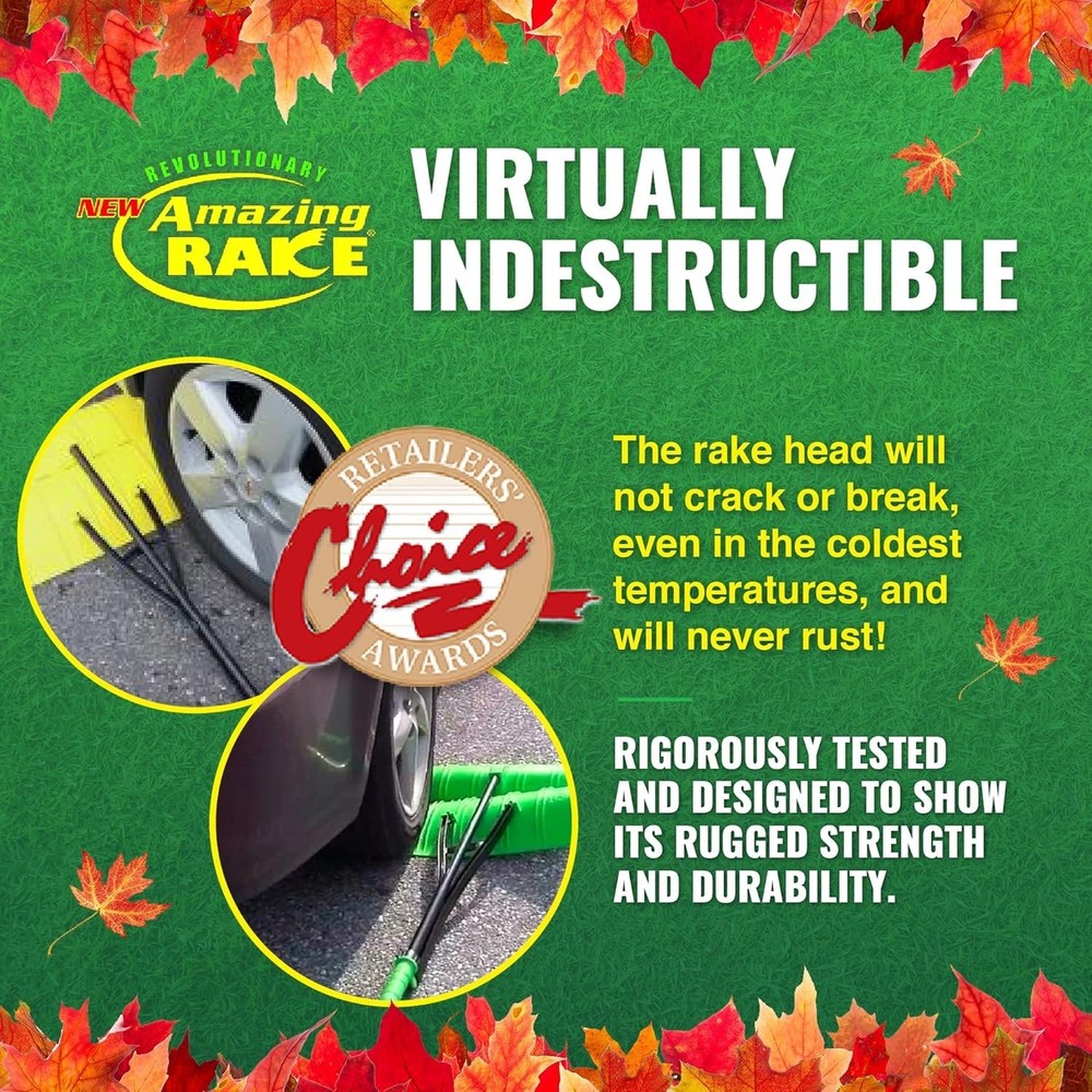 Easy Leaf Grabber & Rake for Lawns ― Back-Saving Gardening