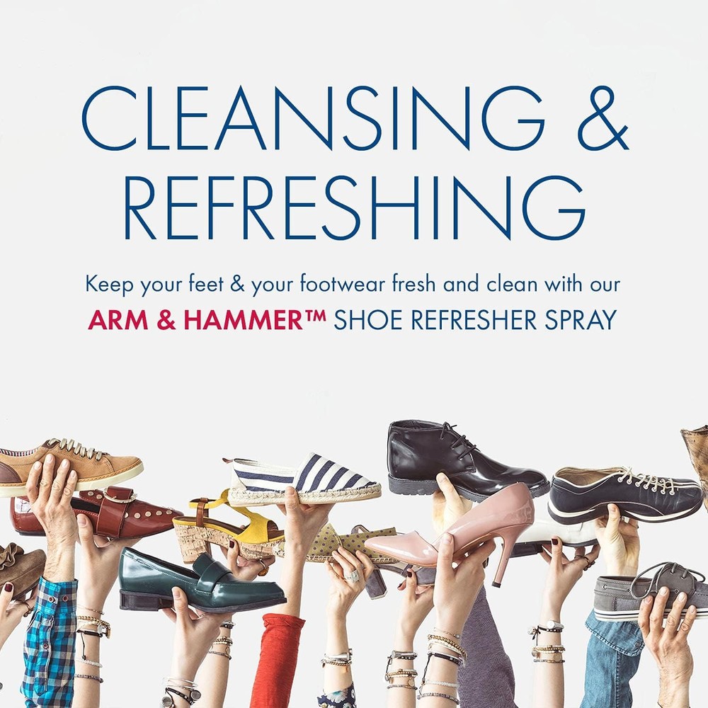 Arm and Hammer Shoe Refresher Spray, Multi-Purpose Odor Remover