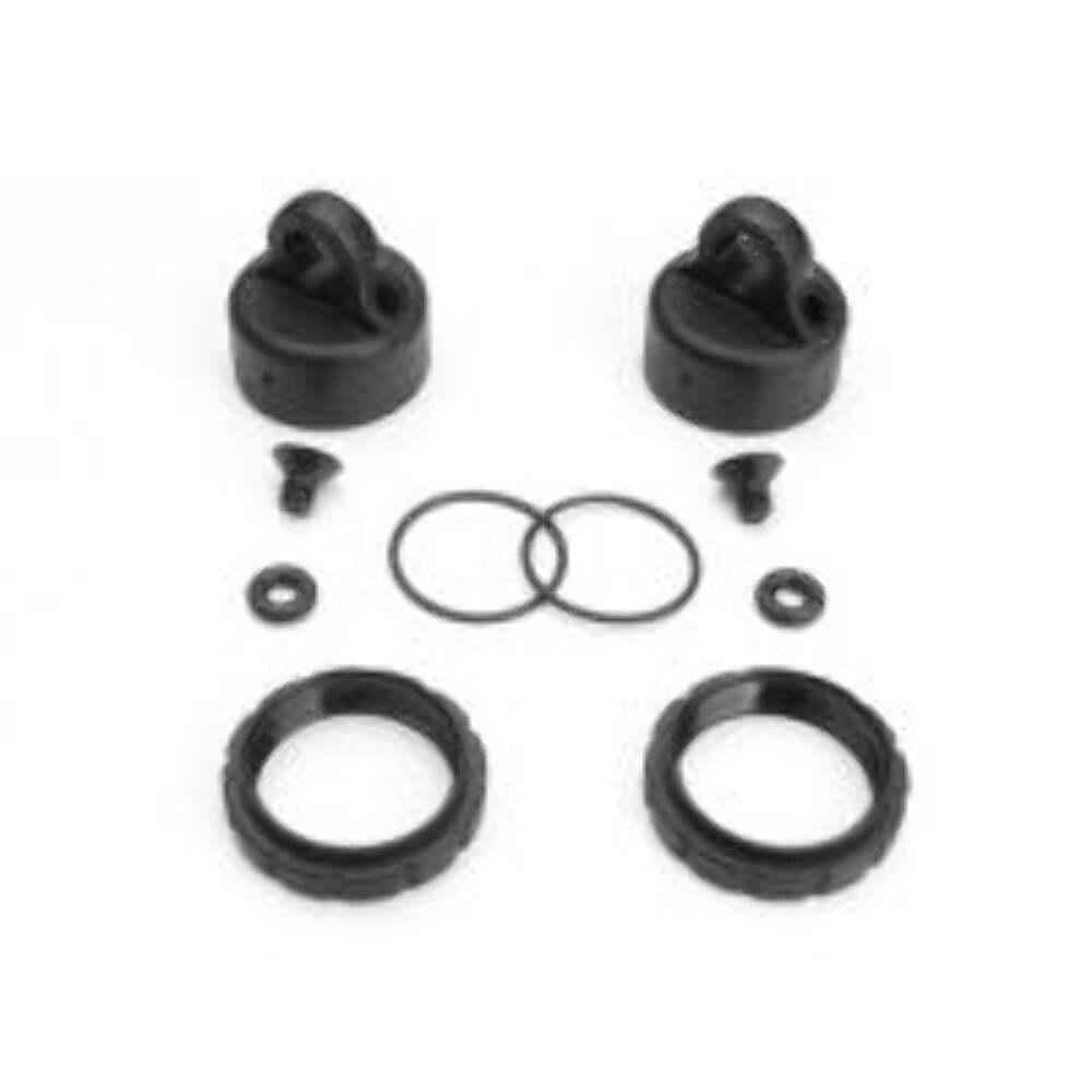 Tekno TKR6018 Shock Cap and Spring Adjust Set (Comp-2shcks):EB48