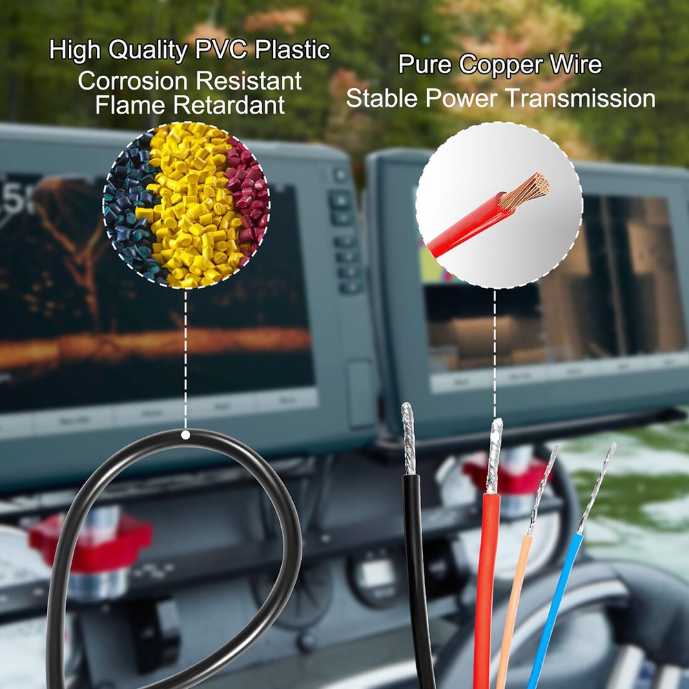 Garmin echoMAP 4-pin Threaded Power Data Cable 010-12445-00