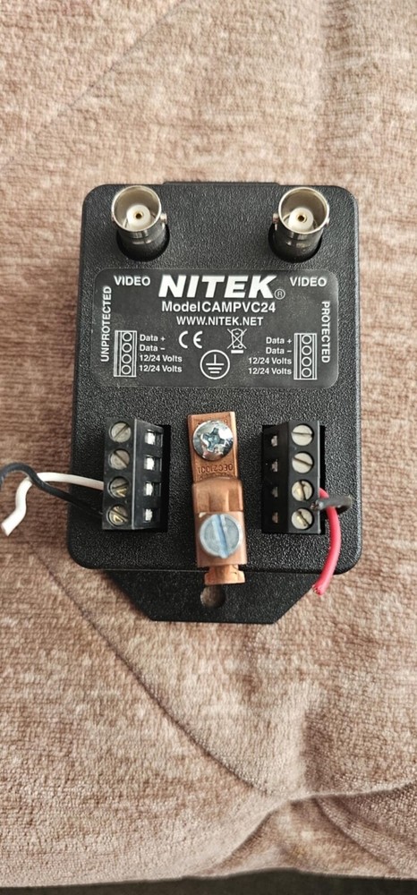 Nitek CAMPVC24 Coax Camera Surge Protector for Video