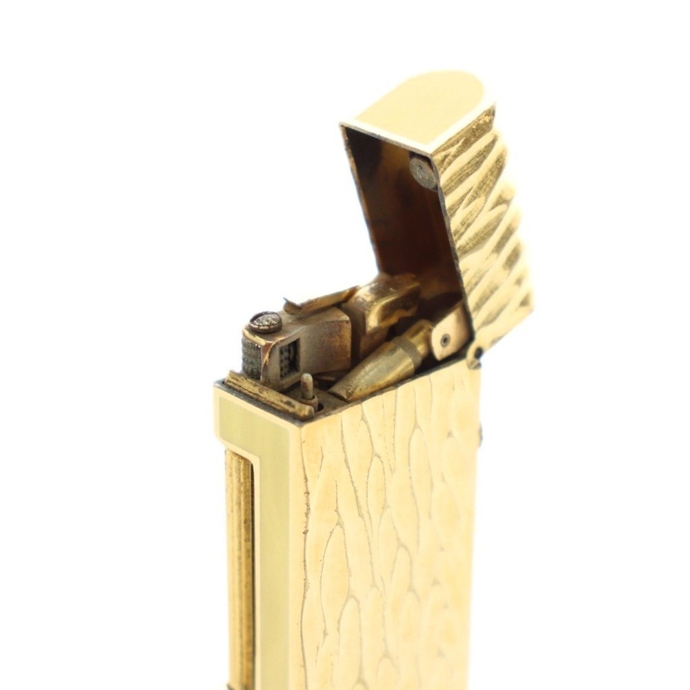 Dunhill Gas Lighter Gold Cigarette Roller Used