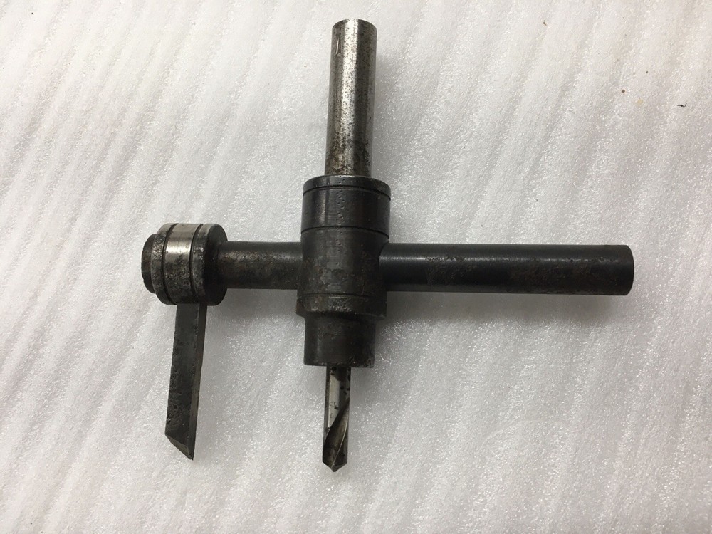Craftsman No. 3641 Tool Center Drill & Large Diameter adjustable Hole Cutter