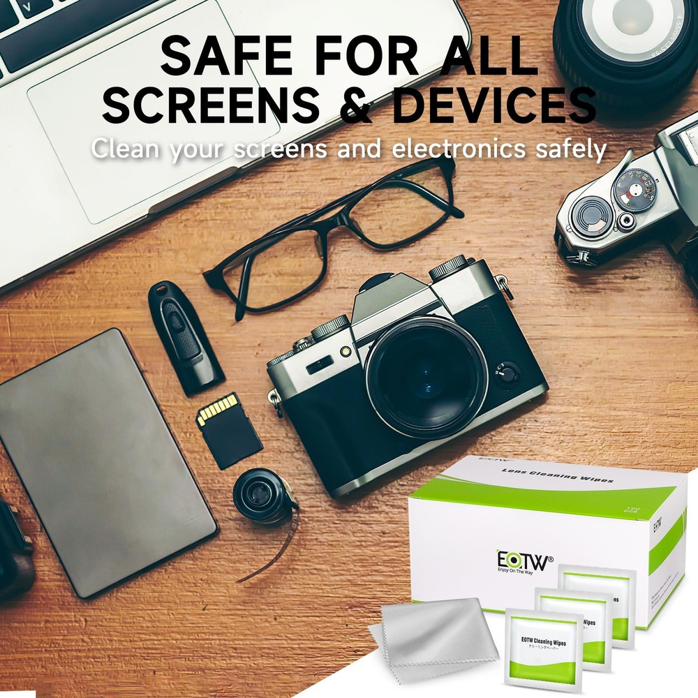 Computer Screen Individually Wrapped Pre-moistened Electronic Monitor Cleaner...