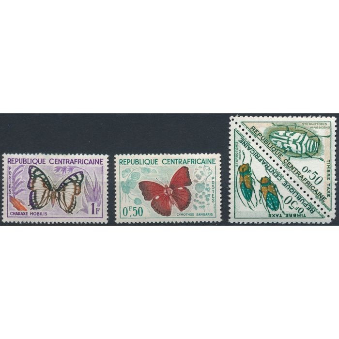 4 Stamp Selection - Central African Republic - Unused Hinged