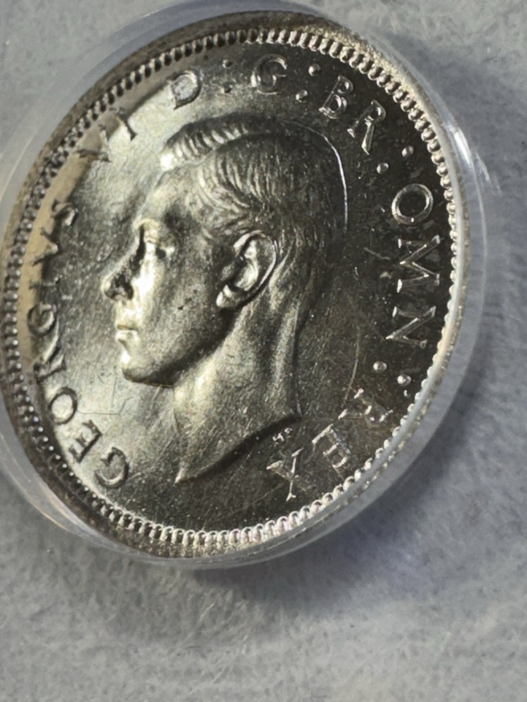 1943 Great Britain Silver 6 Pence Graded MS 62 by ANACS