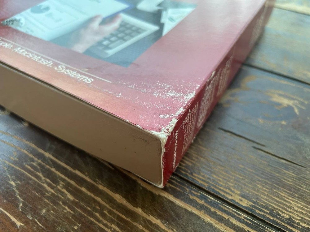 Apple Macintosh Microsoft Works software 1986-87 year. Vintage software