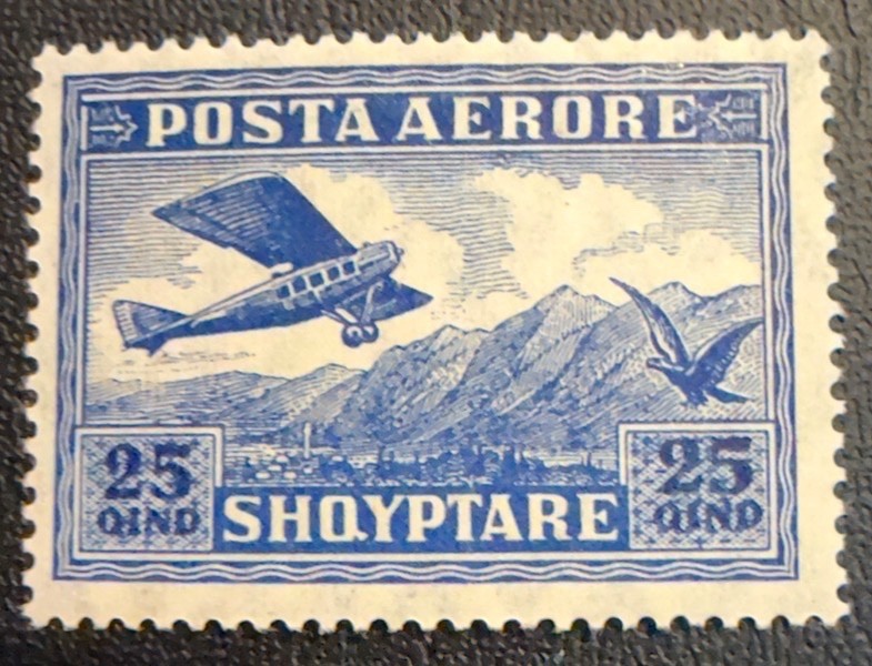 Albania Stamp #C3 M-H-OG 1925 Airmail