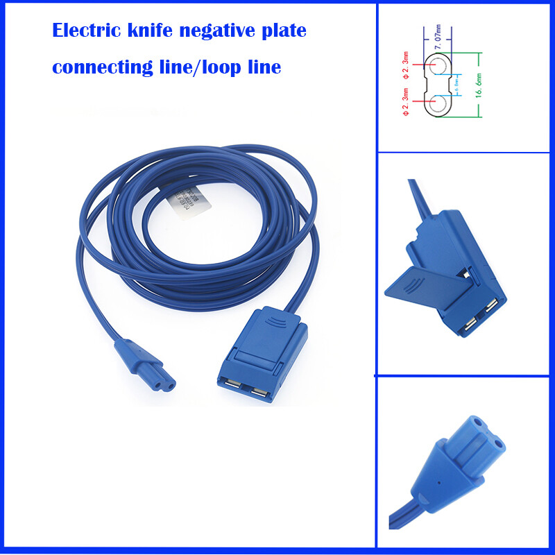 Negative Plate Connecting Cable Patient Return Electrode REM ESU Grounding Pad