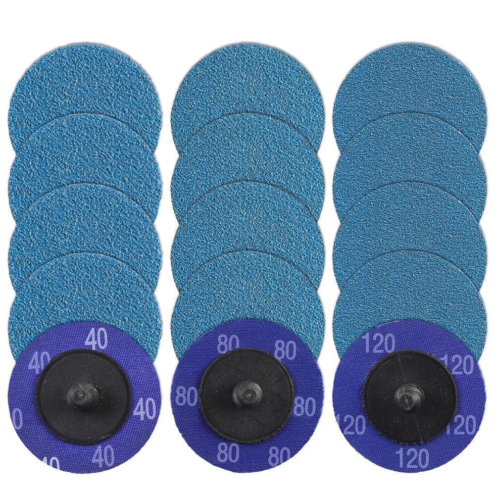 80x 2" Roll Lock Sanding Disc Set W/ 1/4 Holder Die Grinder Quick Change Disc US