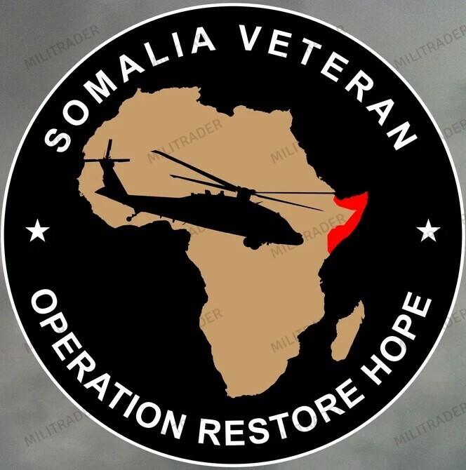 Operation Restore Hope 'Somalia Veteran' 4" Decal