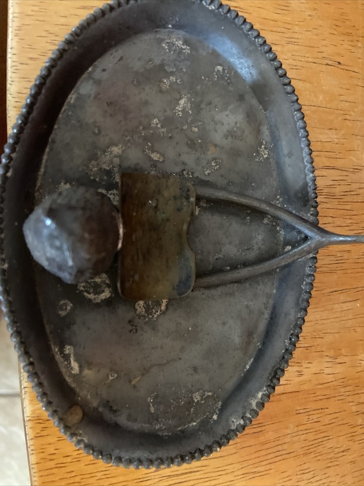 1890's Forbes Silver Co. Unique Silver Plate Cigar Presentation Dish