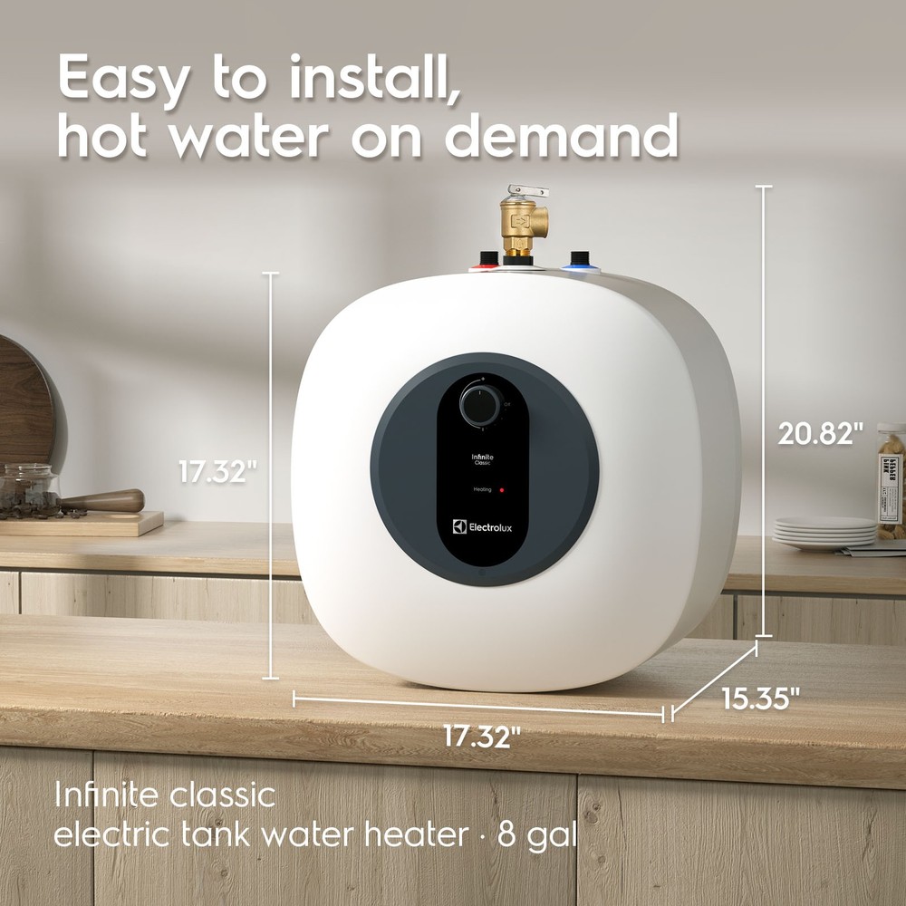 Electrolux 8.0 Gal Electric Mini Tank Water Heater Instant Hot Bolier On-demand