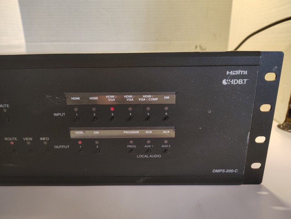 CRESTRON DMPS-200-C Professional Digital Media System With Rack Ears, Tested