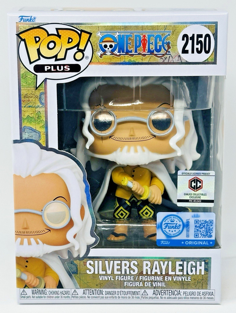 Funko Pop! Plus- One Piece: Silvers Rayleigh #2150 COMMON with Protector - New