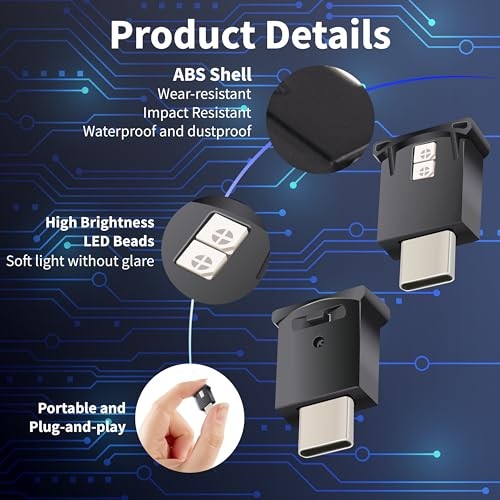 USB LED Car Light - DC 5V - Intelligent Interior Car Lights - Type-C-2