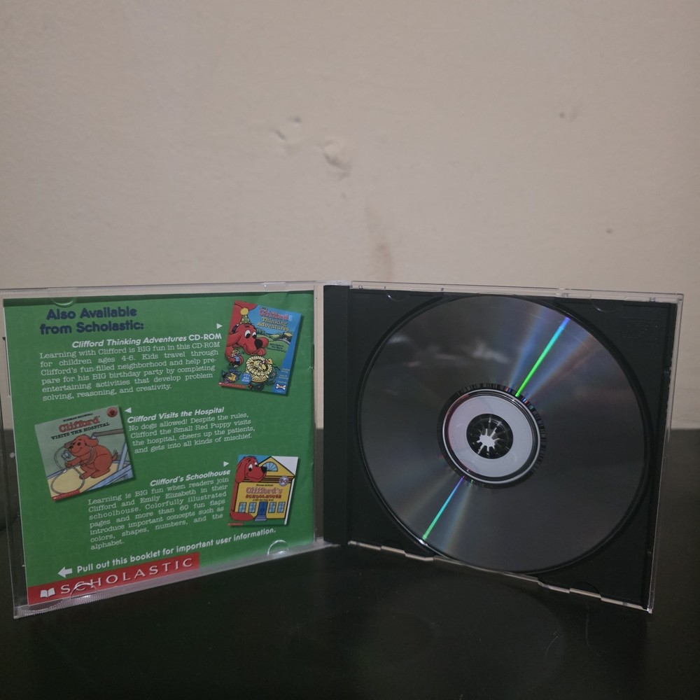 Video Game PC Clifford Learn To Read Game Ages 4-6 Scholastic