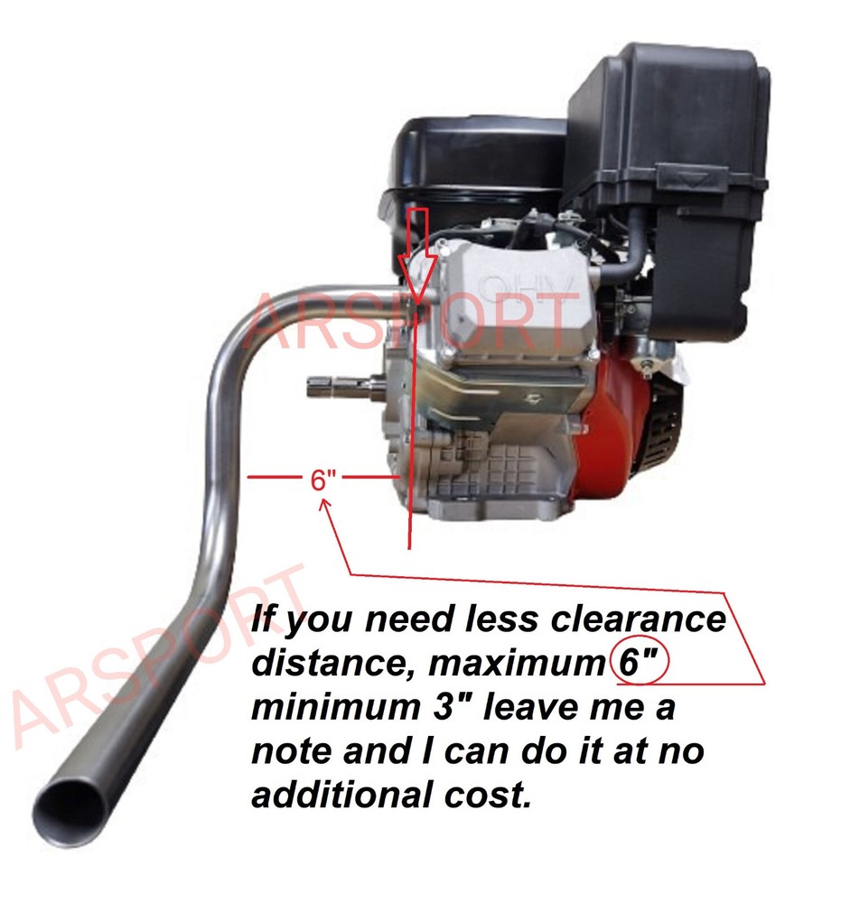Exhaust Header pipe for Predator Max 459cc 1.25" OD