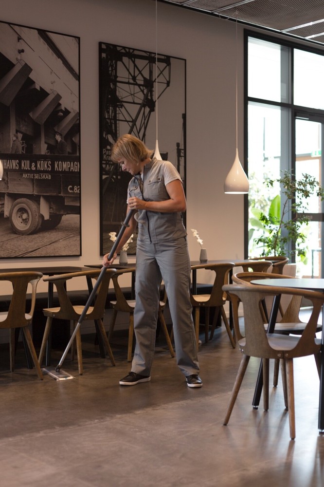 Vikan 547640 DampDry 31 microfiber mop, Hook & loop, 40 cm, Grey