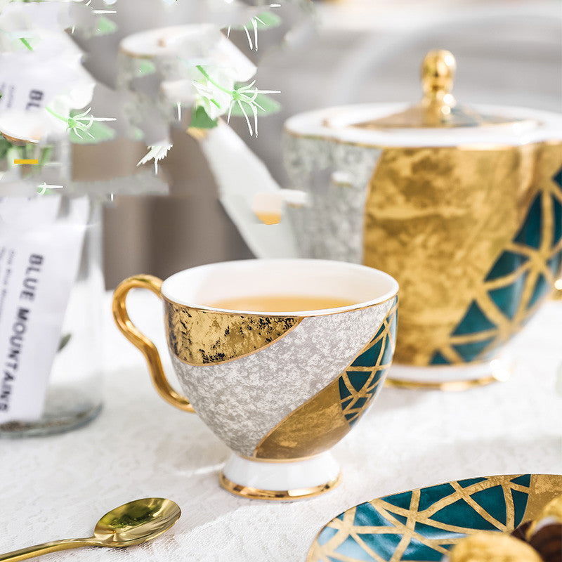 Bone China Coffee Cup and Saucer Set
